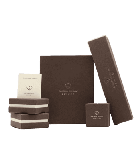 Original packaging and certificates for Anello da uomo argento 925 brunito Vitiello Jewelry