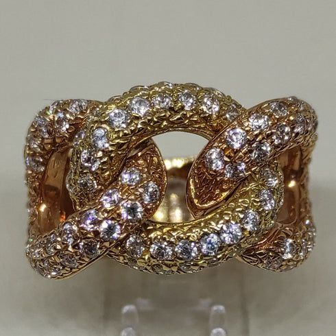 Anello a fascia con brillanti oro 18k 10,00 gr | Gioiellitosti.it