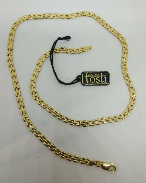 Collana oro giallo 18 kt Donna Girocollo maglia piatta 47 cm 12,20 gr | Gioielli Tosti