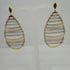 Orecchini oro 18 kt pendenti a goccia 2 colori 5,50 gr | Gioiellitosti.it