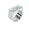 Anello Acciaio 3 Riviere Pietre Colorate Gioielli Brosway BPH31C | Gioiellitosti.it