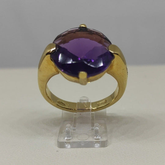 Anello donna oro 18 kt pietra Ametista 8,1 gr | Gioiellitosti.it — Product detail view