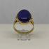 Anello donna oro 18 kt pietra lapislazzuli blu 5,3 gr | Gioiellitosti.it