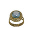 Anello donna oro 18 kt pietra topazio azzurro 3 gr | Gioiellitosti.it