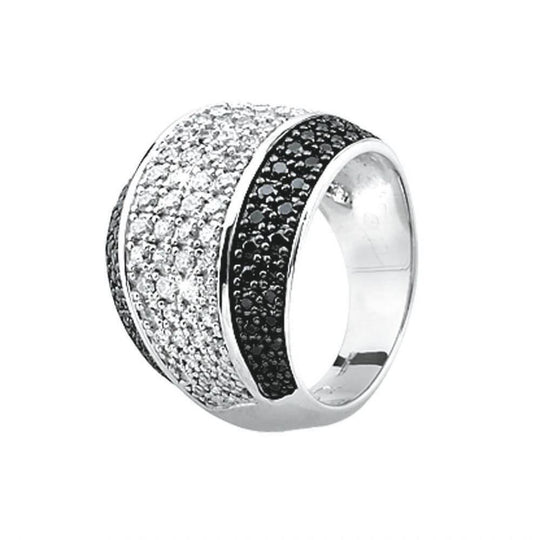 Anello fascia larga argento e zirconi bianchi e neri 2Jewels 223035 | Gioiellitosti.it — Vista dettaglio prodotto originale