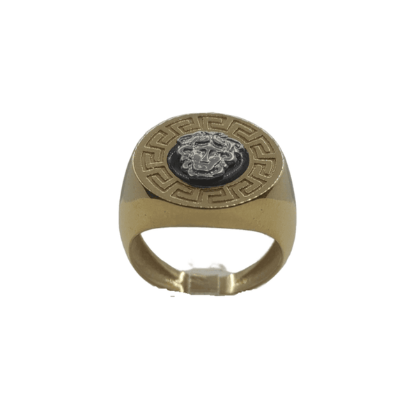 Anello oro 18 kt Donna chevalier con medaglione 5,9 gr | Gioiellitosti.it