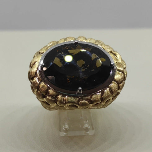 Anello oro 18 kt donna con pietra Topazio 12,20 g | Gioiellitosti.it