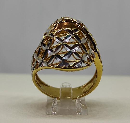 Anello oro 18 kt donna Modello contrarie' bombata 8,00 gr | Gioiellitosti.it — Product detail view