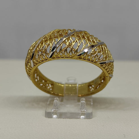 Anello oro 18 kt donna Modello fascetta bombata 3,50 gr | Gioiellitosti.it