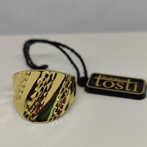 Anello oro 18 kt Donna Modello fascia stilizzata 5,50 gr | Gioiellitosti.it