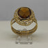 Anello oro 18 kt donna pietra topazio giallo madera 3gr | Gioiellitosti.it