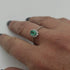 Anello Oro bianco 18k Diamanti 0,15 Smeraldi 0,60 | Gioiellitosti.it