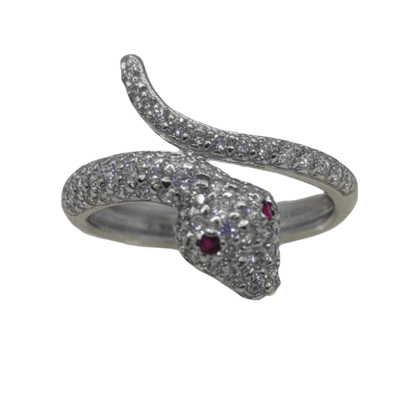 Anello oro bianco 18k serpente 3,50 gr | Gioiellitosti.it