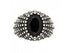 Anello Unisex Pietro Ferrante Chevalier Puntinato con pietra ovale nera PJM3289J | Gioiellitosti.it