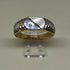 Anello uomo oro 18k bicolore con Zircone misura 23 - 5,4 gr | Gioiellitosti.it