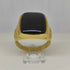 Anello uomo oro giallo 18 kt 750 pietra onice peso 6,1 gr misura 22 | Gioiellitosti.it