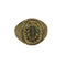 Anello uomo oro giallo 18k scudo stemma 7,40 g Misura 20 | Gioielli Tosti