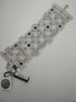 Bracciale fascia larga pietra acquamarina Boccadamo XBR815 | Gioielli Tosti