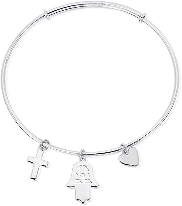 Bracciale Mabina argento 925 Rigido Ciondoli 533163 | Gioiellitosti.it