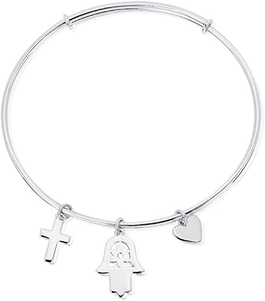 Bracciale Mabina argento 925 Rigido Ciondoli 533163 | Gioiellitosti.it — Product detail view