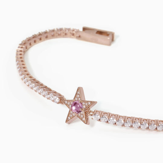 Bracciale Mabina Starlet 533652 tennis stella rosa | Gioiellitosti.it — Product detail view