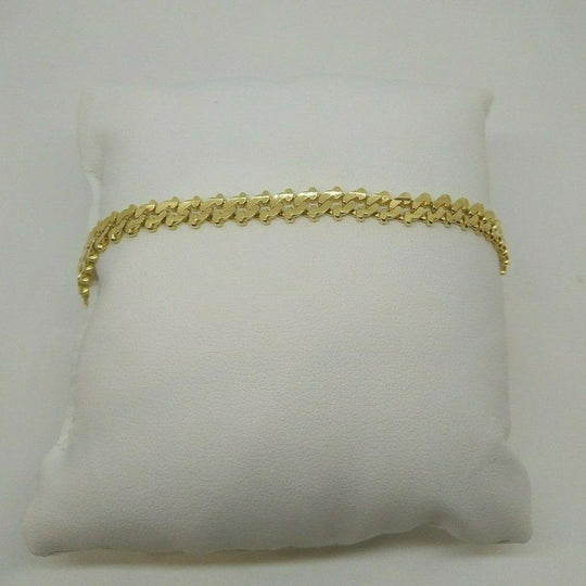 Bracciale Oro 18 kt catena maglia semirigida 21 cm 15 gr Solid 18k gold bracelet | Gioiellitosti.it — Product detail view