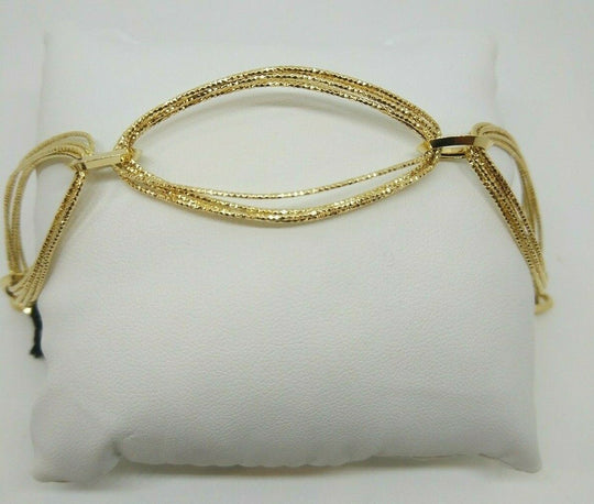 Bracciale oro 18 kt donna maglia a fili satinati 8,60 gr Solid 18k gold bracelet | Gioiellitosti.it — Product detail view
