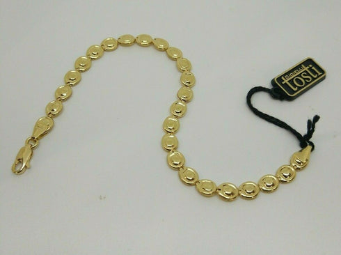 Bracciale oro 18 kt donna maglia lucida 19 cm 6,90 gr Solid 18k gold bracelet | Gioiellitosti.it