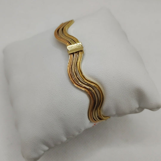 Bracciale oro 18k rigido 3 colori 8.90 gr | Gioiellitosti.it — Product detail view