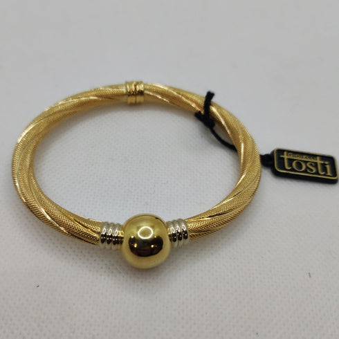 Bracciale oro 18k rigido torchon 15.30 gr | Gioiellitosti.it