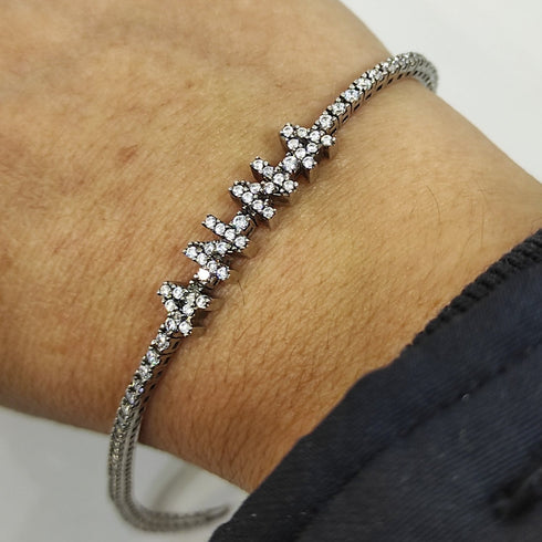 Bracciale tennis con nome Argento 925 Zirconi Artenigma | Gioiellitosti.it