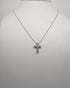 Collana Croce argento zirconi Girocollo MABINA 553015 | Gioiellitosti.it