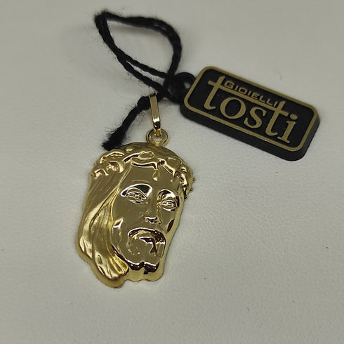 Ciondolo oro 18k Pendente Viso Cristo gr 1,40 | Gioiellitosti.it