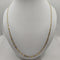 Collana catena maglia intrecciata oro 18k bicolore 60 cm 6.60 gr | Gioielli Tosti