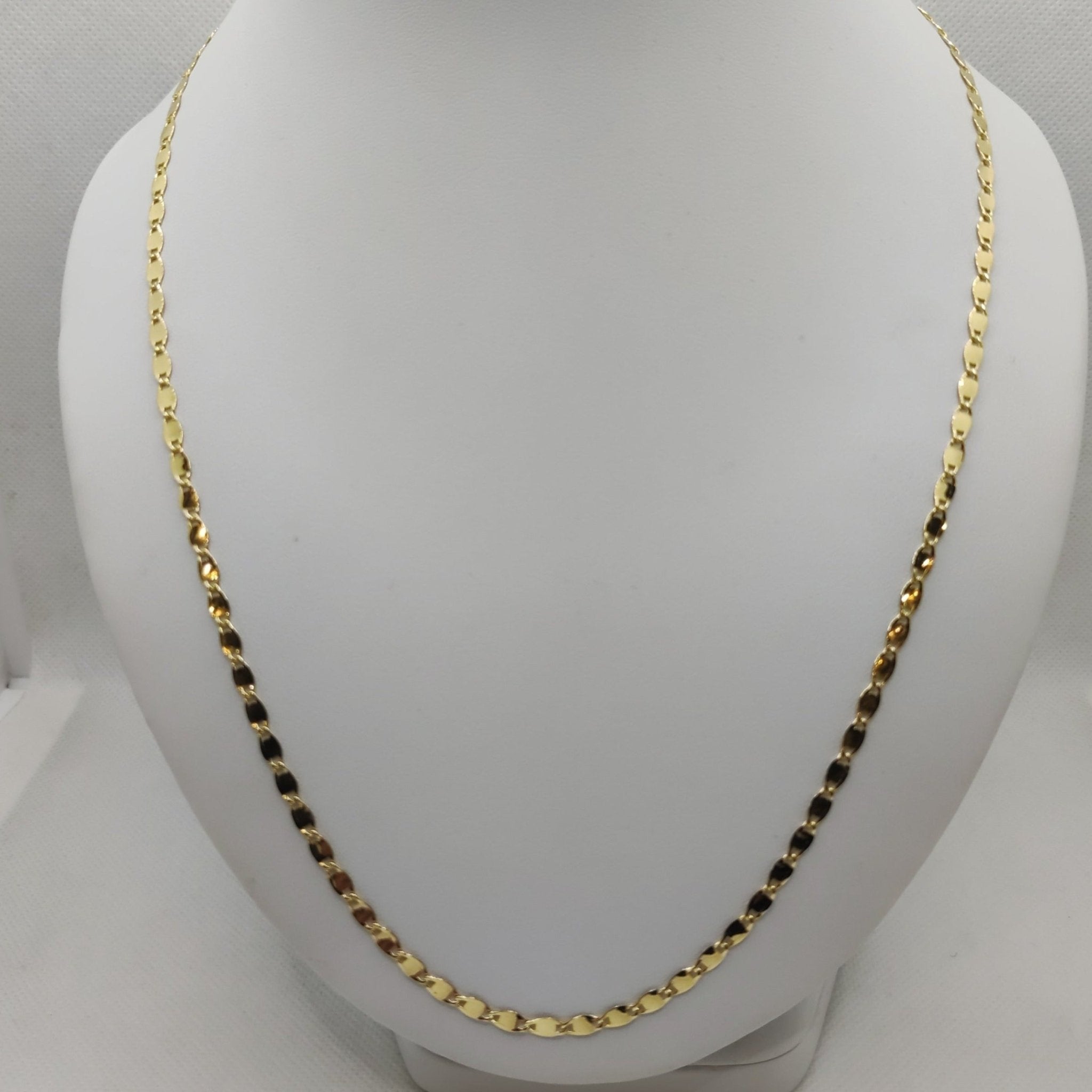 Girocollo collana donna catena in oro giallo 18kt gr 8.50