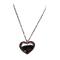 Collana ciondolo cuore oro 18k bianco rubini | Gioiellitosti.it