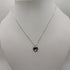 Collana ciondolo cuore oro 18k bianco rubini | Gioiellitosti.it
