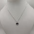 Collana ciondolo cuore oro 18k bianco rubini | Gioiellitosti.it