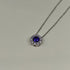 Collana Punto Luce oro bianco 18k diamanti zaffiro blu | Gioiellitosti.it