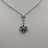 Collana ciondolo smeraldi e diamanti oro 18k | Gioiellitosti.it