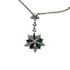 Collana ciondolo smeraldi e diamanti oro 18k | Gioiellitosti.it