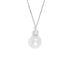 Collana punto luce oro bianco 18k Perla Naturale Diamanti | Gioiellitosti.it