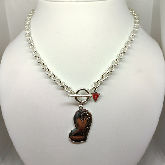 Collana Guess donna Girocollo acciaio con pendente cuore | Gioiellitosti.it — Product detail view