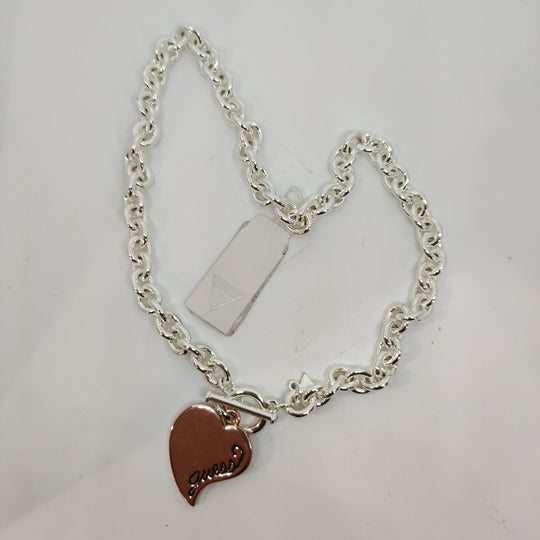 Collana Guess donna Girocollo acciaio pendete cuore rosé | Gioiellitosti.it — Product detail view
