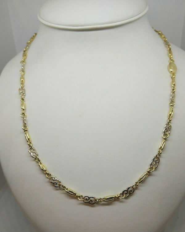 Collana oro 18k Donna 2 colori Catena 52 cm 19 gr | Gioiellitosti.it