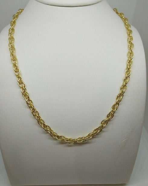 Collana oro giallo 18 kt Donna Catena intrecciata 45 cm peso 9,4 gr | Gioiellitosti.it