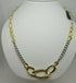 Collana oro 18k girocollo maglia 2 colori 45 cm 12,8 gr | Gioiellitosti.it