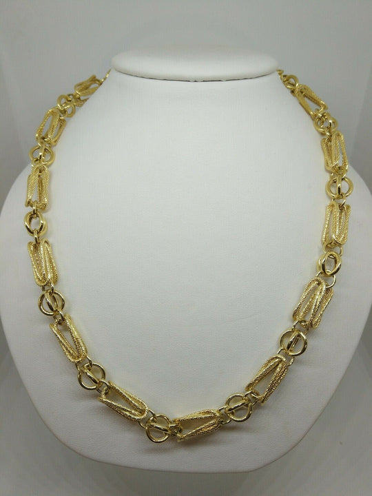 Collana oro giallo 18 kt Donna Catena doppia 45 cm 22,8 gr | Gioiellitosti.it — Product detail view