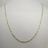 Collana oro 18k 2 colori maglia tubolare 50 cm 5,3 gr | Gioiellitosti.it