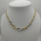 Collana oro 18k girocollo maglia 2 colori 44 cm 9,00 gr | Gioiellitosti.it